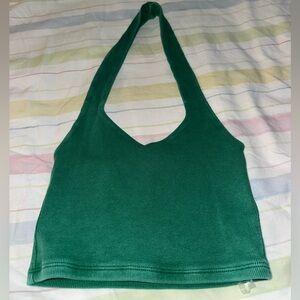 PacSun Green Halter Crop Top